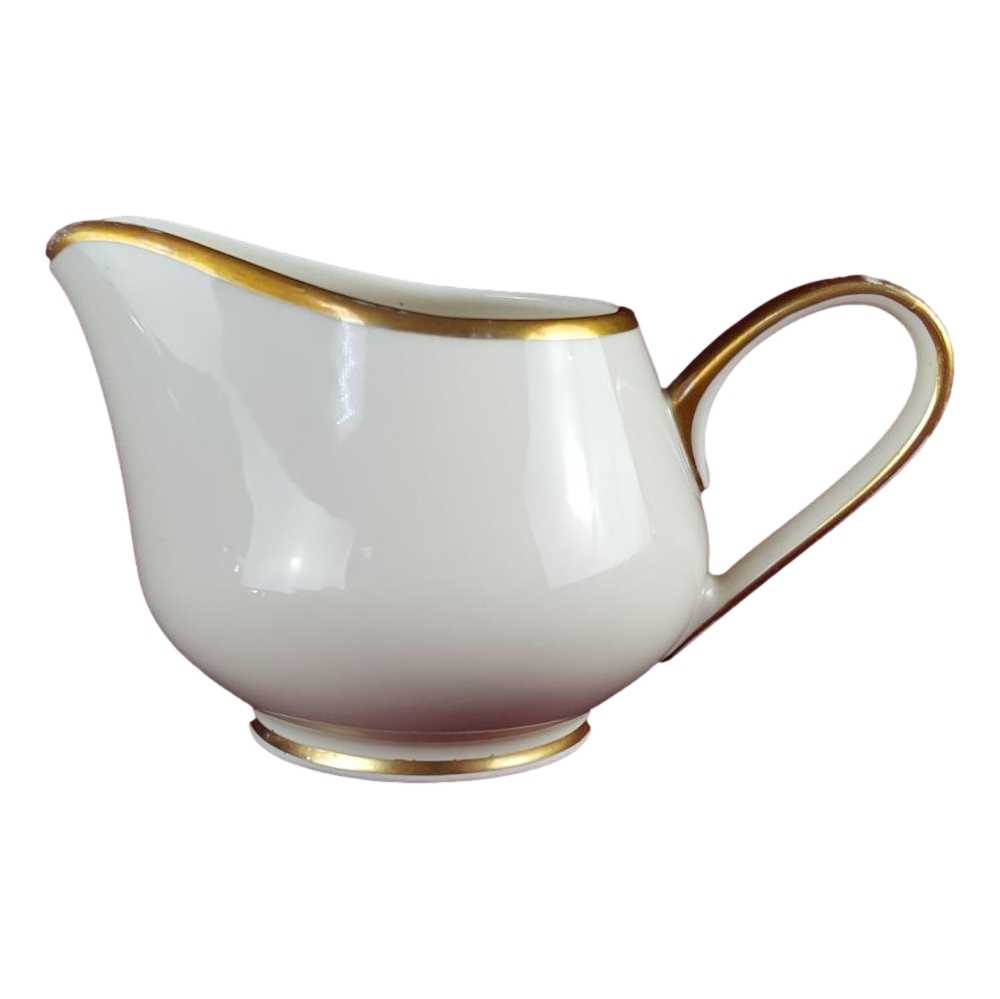 Milchkännchen Goldrand 0,1 L Kaiser Porzellan Alka Kunst 2007 Elfenbein Bavaria gebraucht - gut