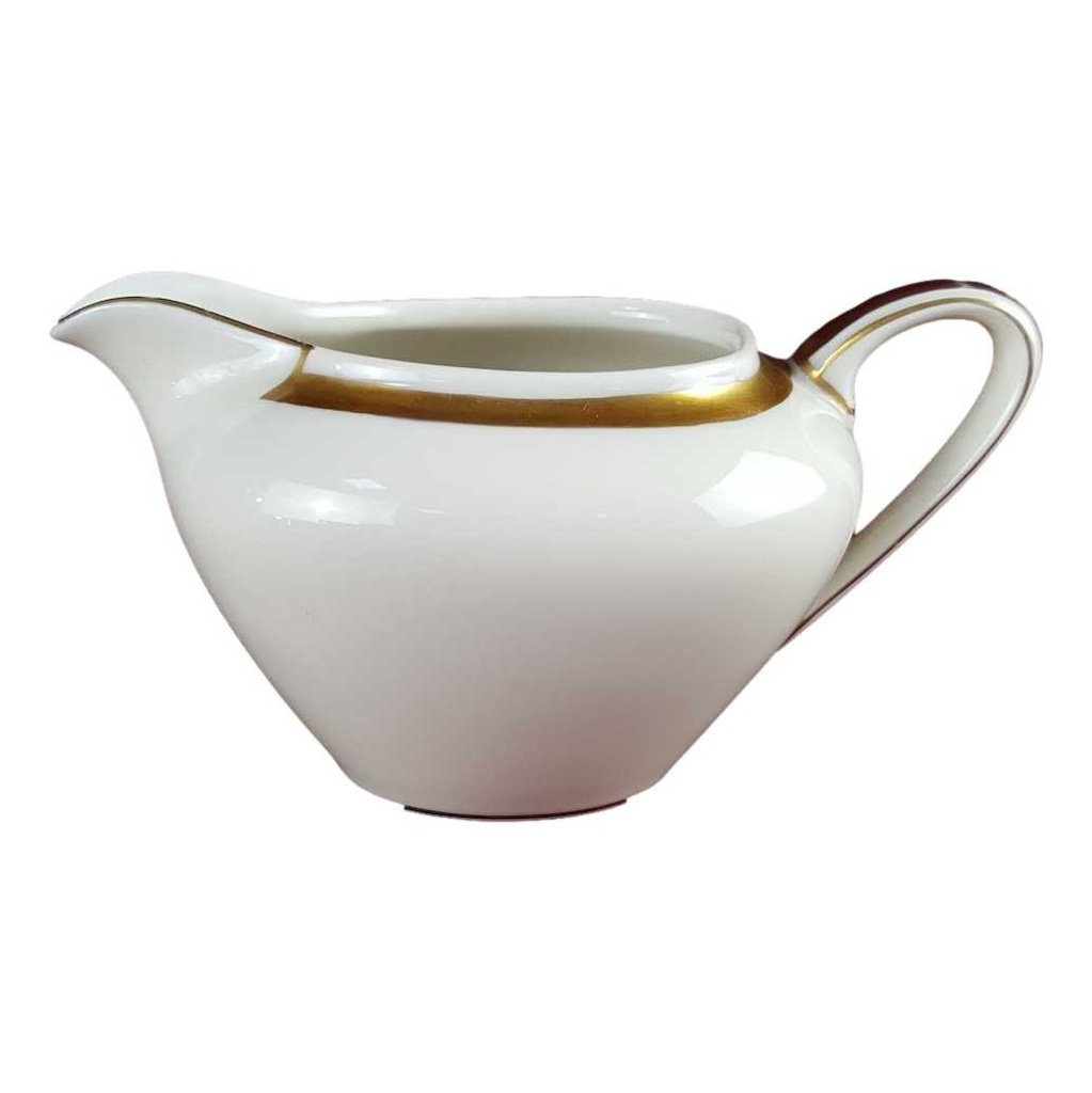 [458142328] Milchkännchen Goldrand 0,2 L Eschenbach Alte Formen W242 Elfenbein Bavaria gebraucht - gut