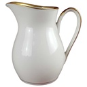 Milchkännchen Goldrand 0,25 L Bavaria Germany Elfenbein Porzellan Beige gebraucht - gut