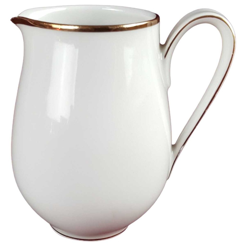 Milchkännchen Goldrand 0,2 L Bavaria Germany Form 0200 1 Weiß gebraucht - gut