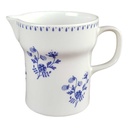 Milchkännchen 0,1 L Melitta Blau Dekor Weiß gebraucht - gut