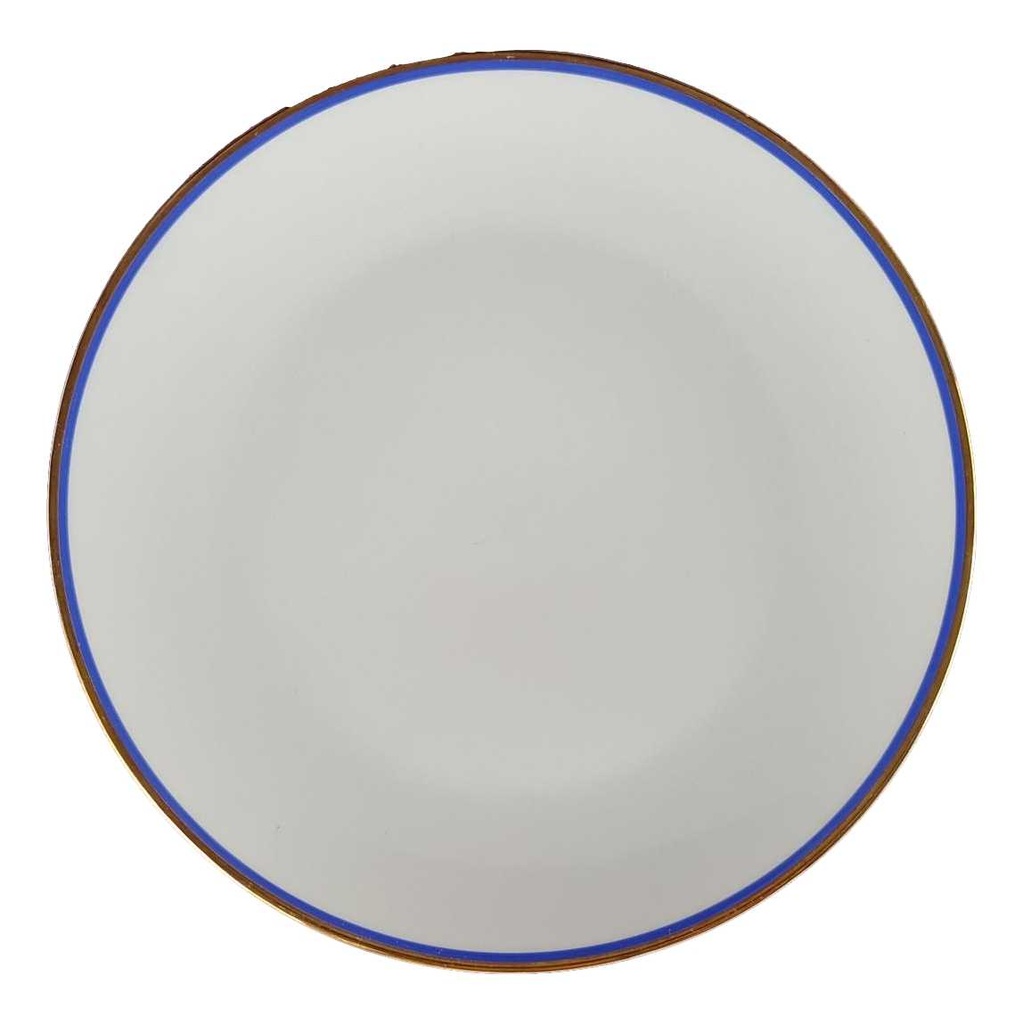 [458142385] Kuchenteller Dessertteller 19,1 cm Arzberg Rand Blau Gold gebraucht - gut