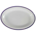Servierplatte Goldrand 34,5x24 cm Mitterteich gebraucht - gut