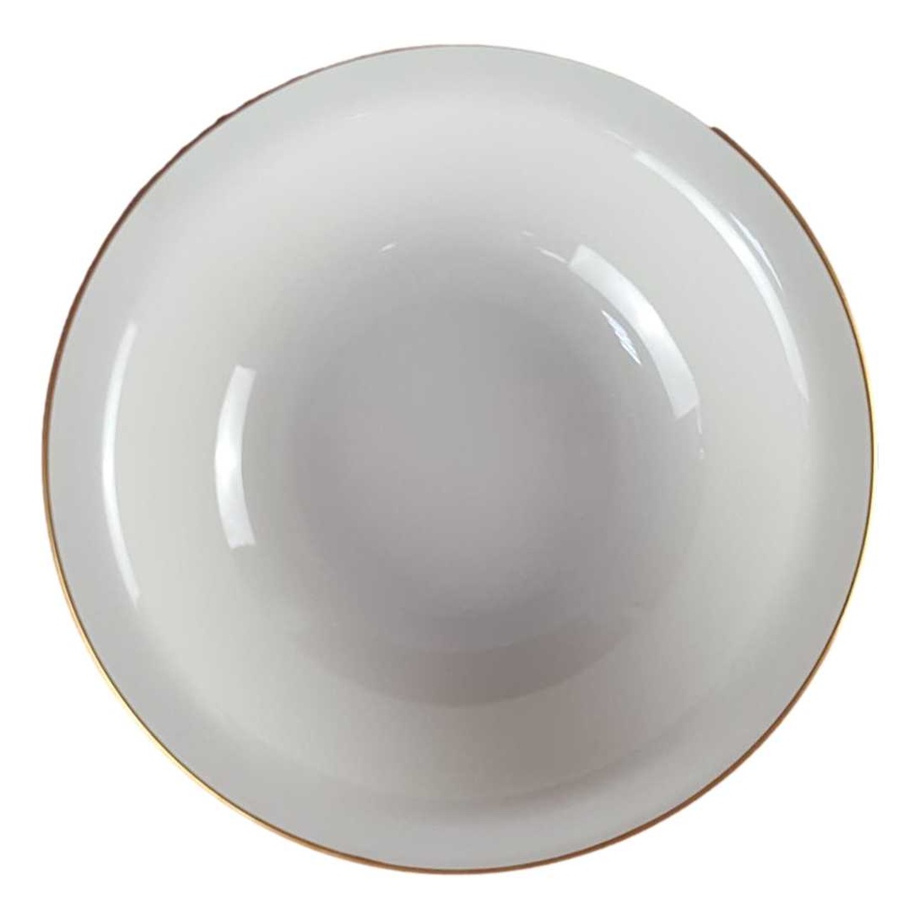[458142408] Schüssel Servierschüssel Goldrand 22,5 cm Eschenbach Rita W308 gebraucht - sehr gut