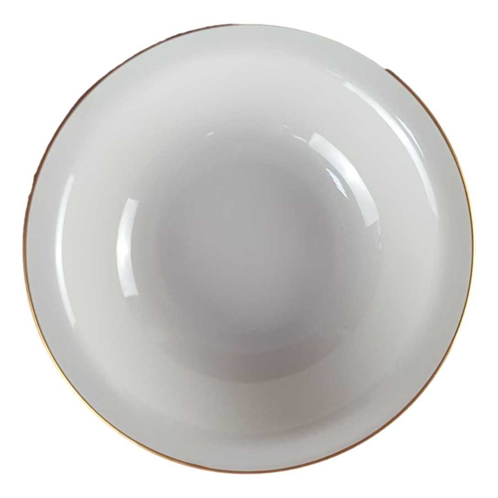 [458142409] Schüssel Servierschüssel Goldrand 24,5 cm Eschenbach Rita W308 gebraucht - sehr gut