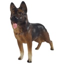 Porzellan Figur Skulptur Schäferhund Hund braun