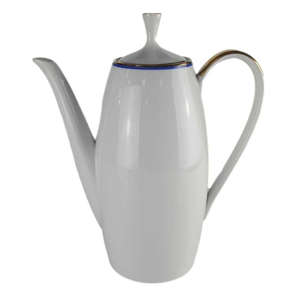 Kaffeekanne Kanne 1,35 L Arzberg Rand Blau Gold gebraucht - gut