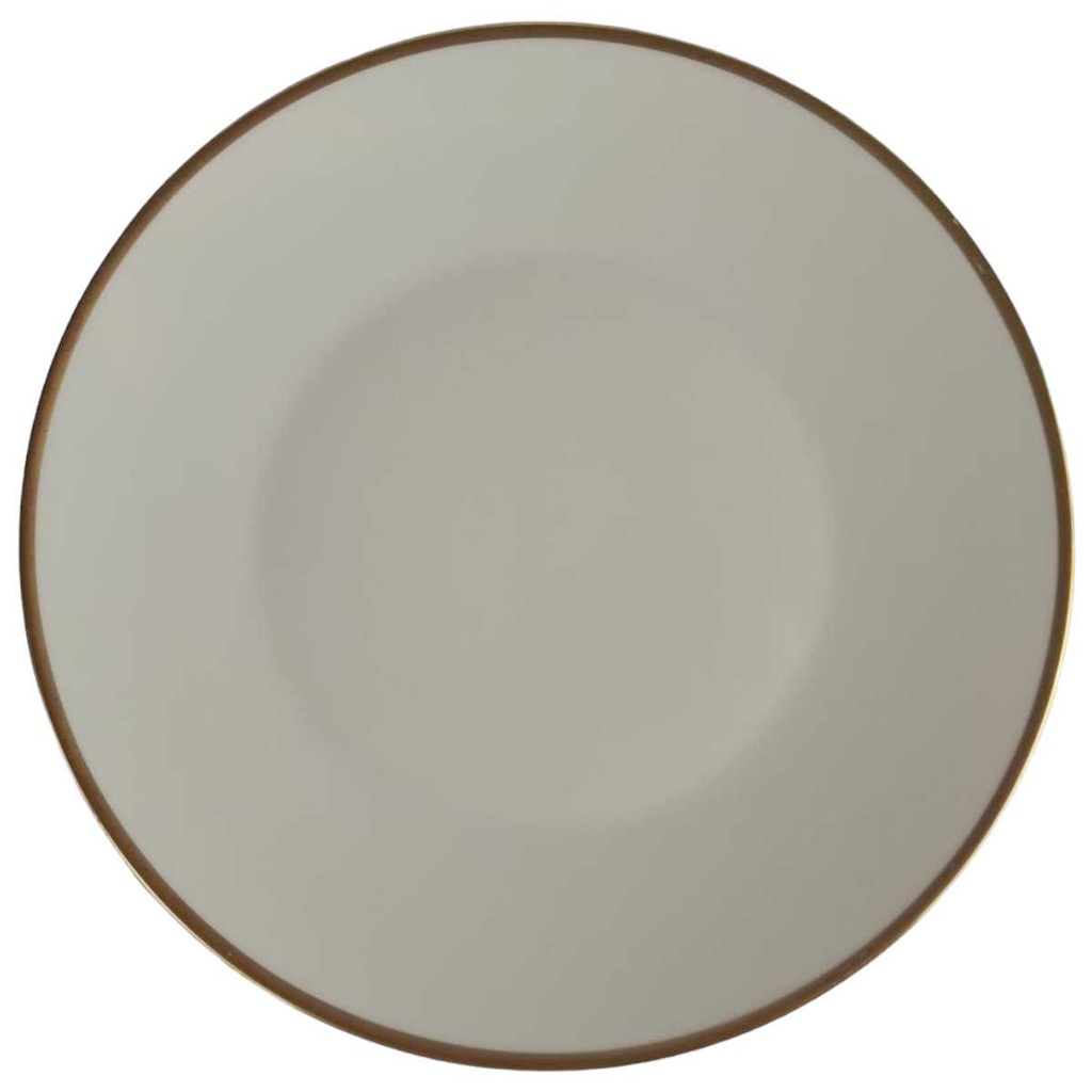 [458142443] Kuchenteller Dessertteller Goldrand Seltmann Weiden Vohenstrauß Elfenbein 3688 Beige