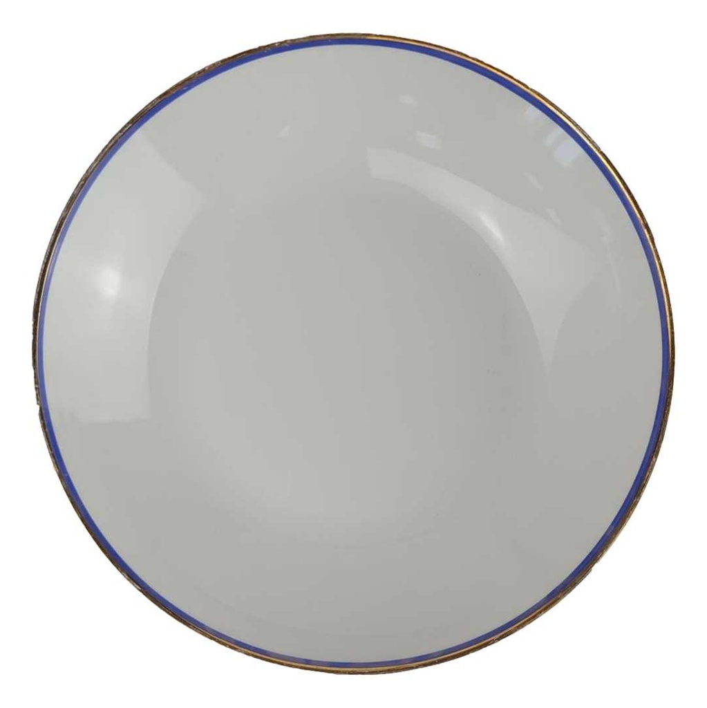[458142455] Suppenteller 19,7 cm Arzberg Rand Blau Gold gebraucht - akzeptabel