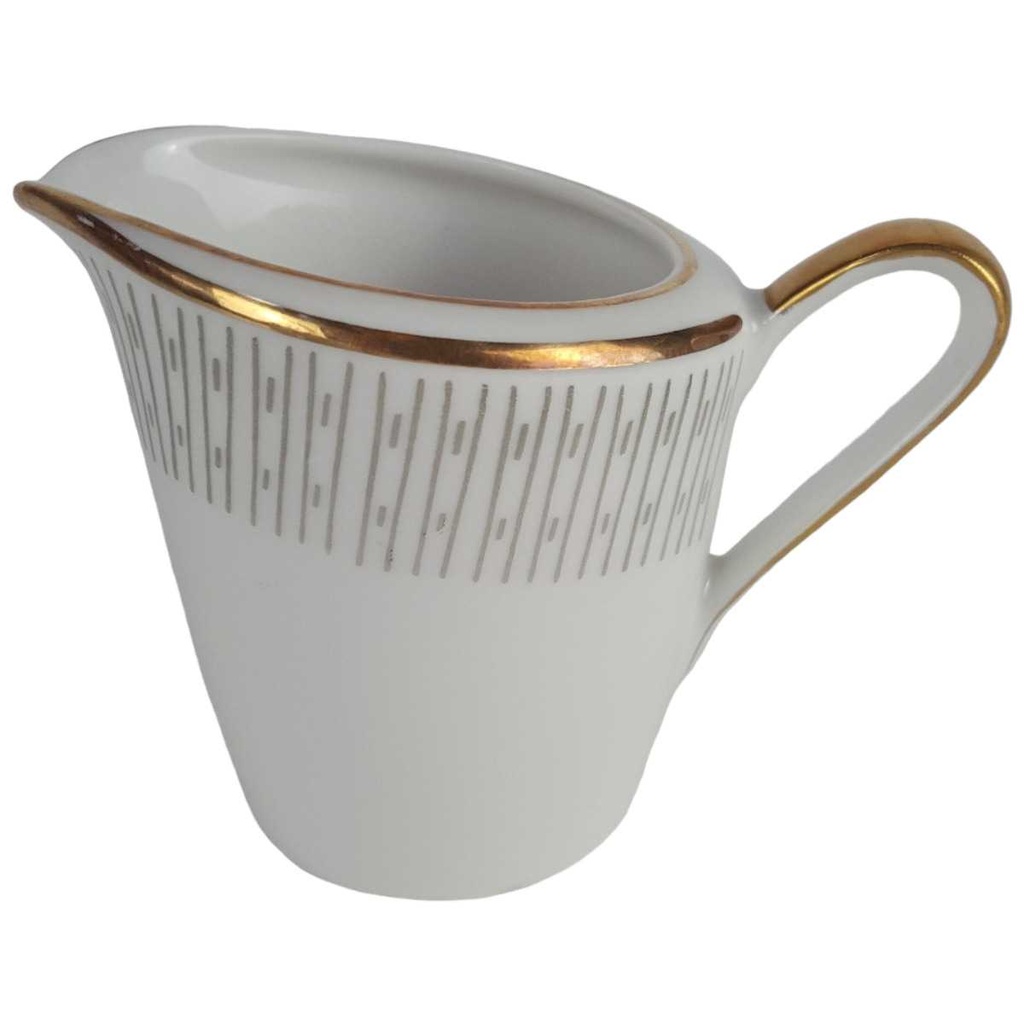 [458142469] Milchkännchen Goldrand 0,1 L Schaller Weiß Bavaria gebraucht - gut