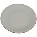 Speiseteller Essteller Goldrand 24 cm Winterling Marktleuthen Elfenbein Beige Bavaria gebraucht - gut