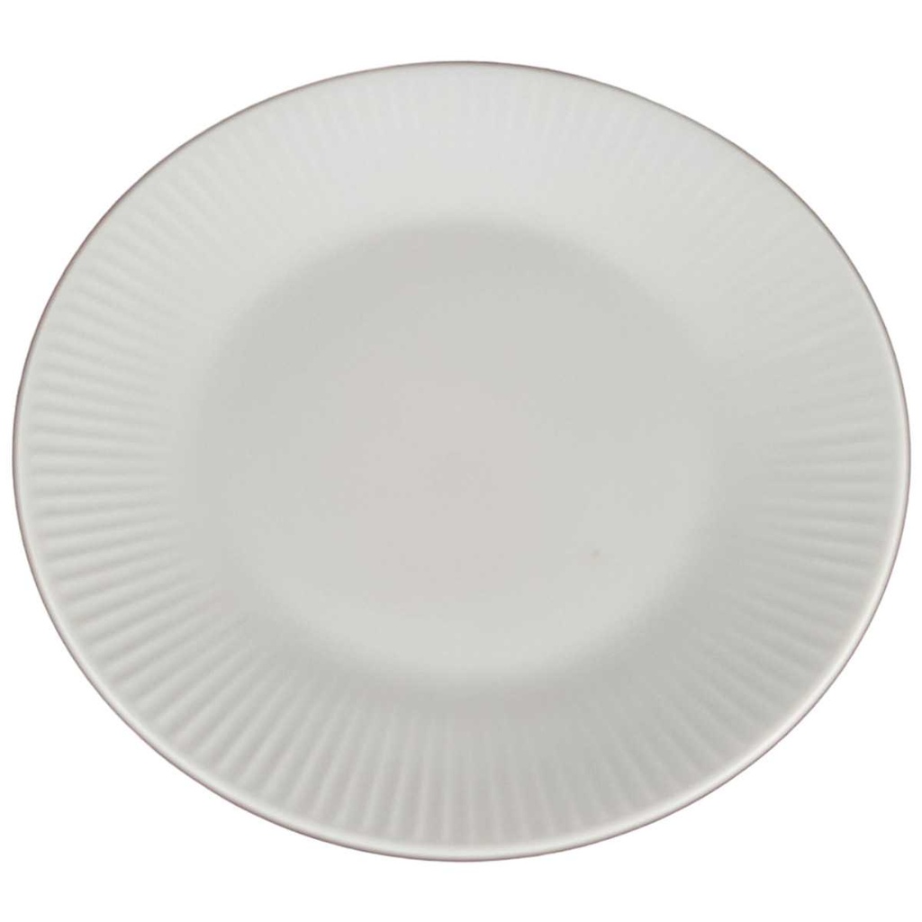 [458142505] Kuchenteller Dessertteller 20,2 cm Eschenbach Geriffelt weiß Bavaria gebraucht - akzeptabel
