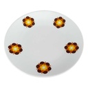 Kuchenteller Dessertteller 20 cm Bareuther Waldsassen Unbestimmte Formen Form 232 Blumen Weiß gebraucht - gut