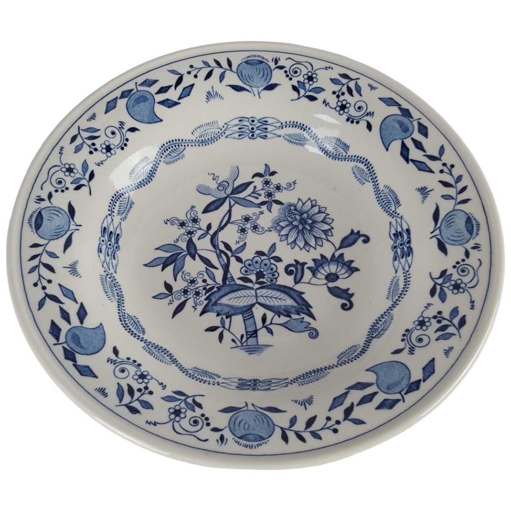 [458142688] Suppenteller 22,7 cm Boch Belgium Dekor Zwiebel gebraucht - gut