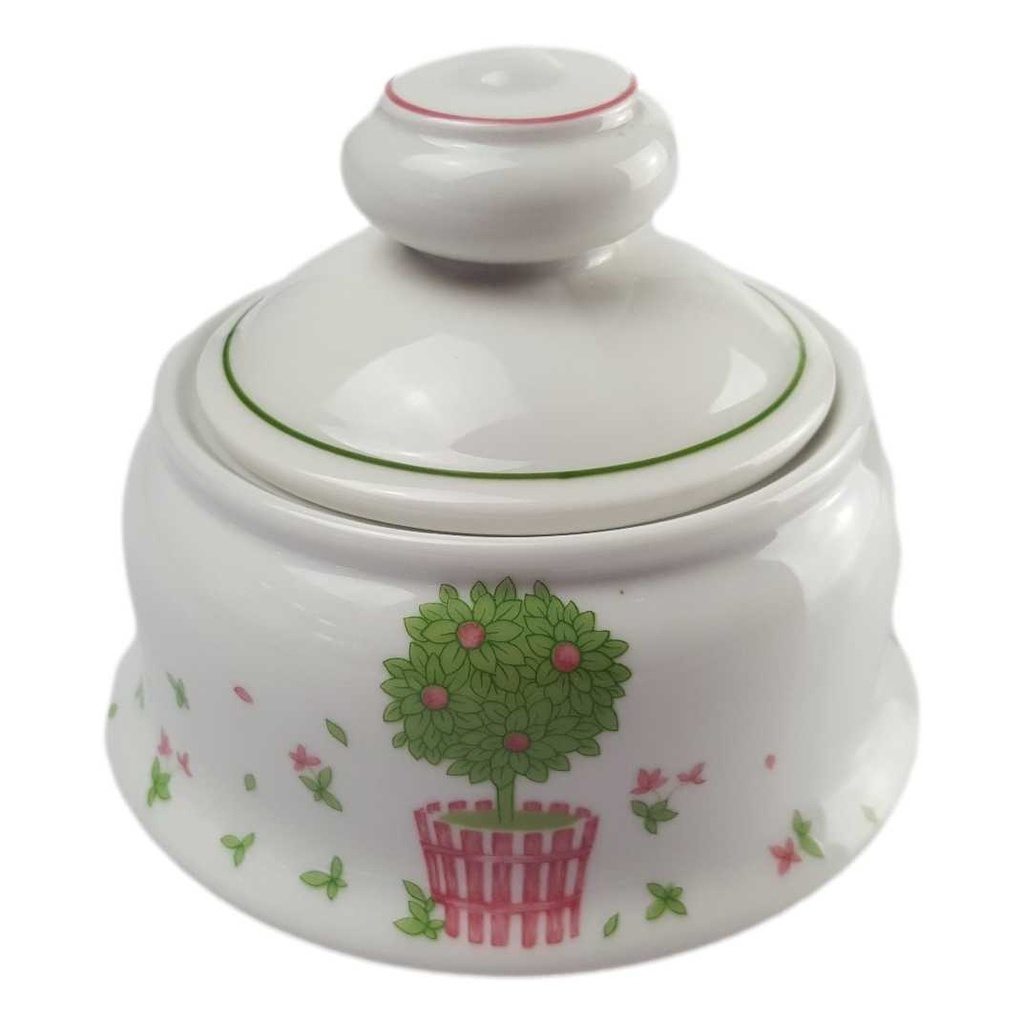[458142706] Zuckerdose Villeroy & Boch Gallo Secunda Bäumchen Mandarin gebraucht - gut