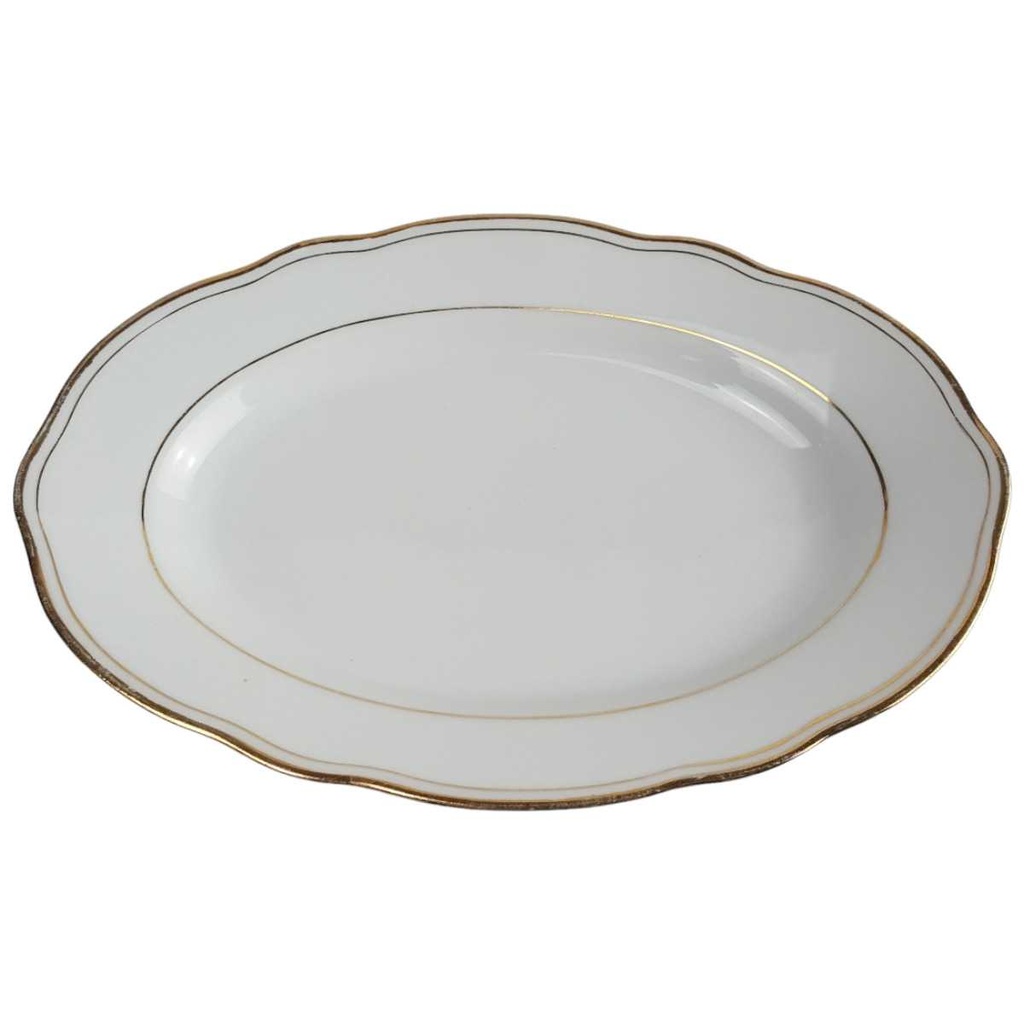 Servierplatte Goldrand 23,6x16 cm Winterling Röslau gebraucht - gut