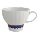 Kaffeetasse Thomas Porzellan Lanzette rot, blau, lila gebraucht - gut