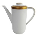 Kaffeekanne Goldrand 0,6 L Seltmann Weiden Vohenstrauß Form 5174 Weiß gebraucht - gut