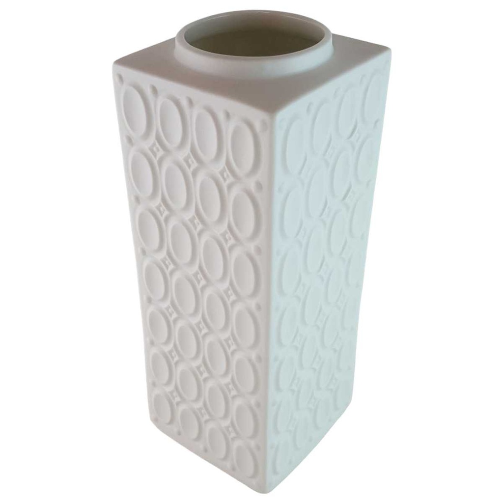 Vase 20,4 cm Seltmann Weiden Weiß gebraucht - sehr gut