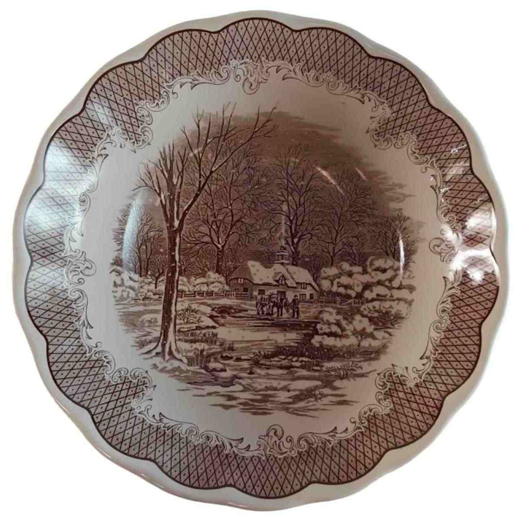 [45814296] Schüssel Servierschüssel 24,3 cm N.F N.F. Italy Swiss Landscape gebraucht - gut
