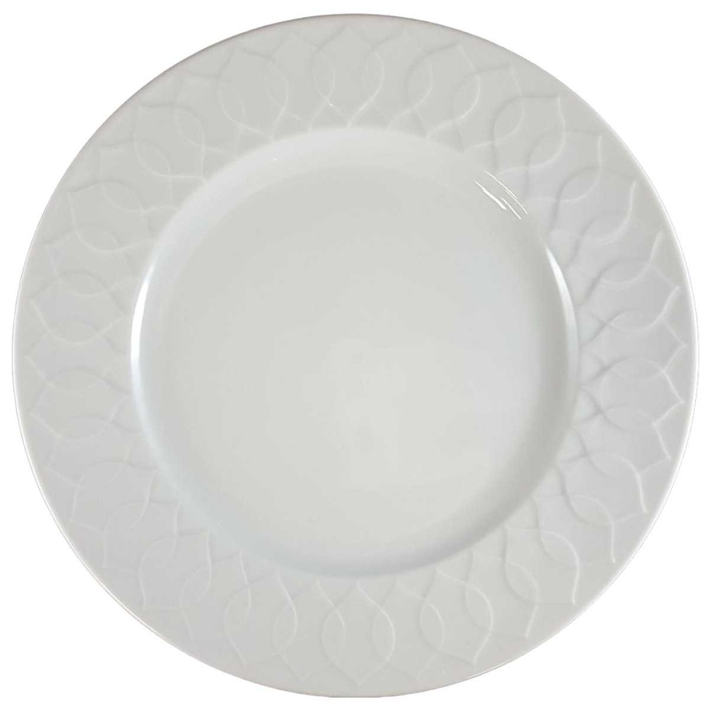Speiseteller Essteller 25 cm Rosenthal Lotus Weiß gebraucht - gut