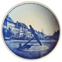 Wandteller Sammelteller Royal Copenhagen Blau gebraucht - sehr gut