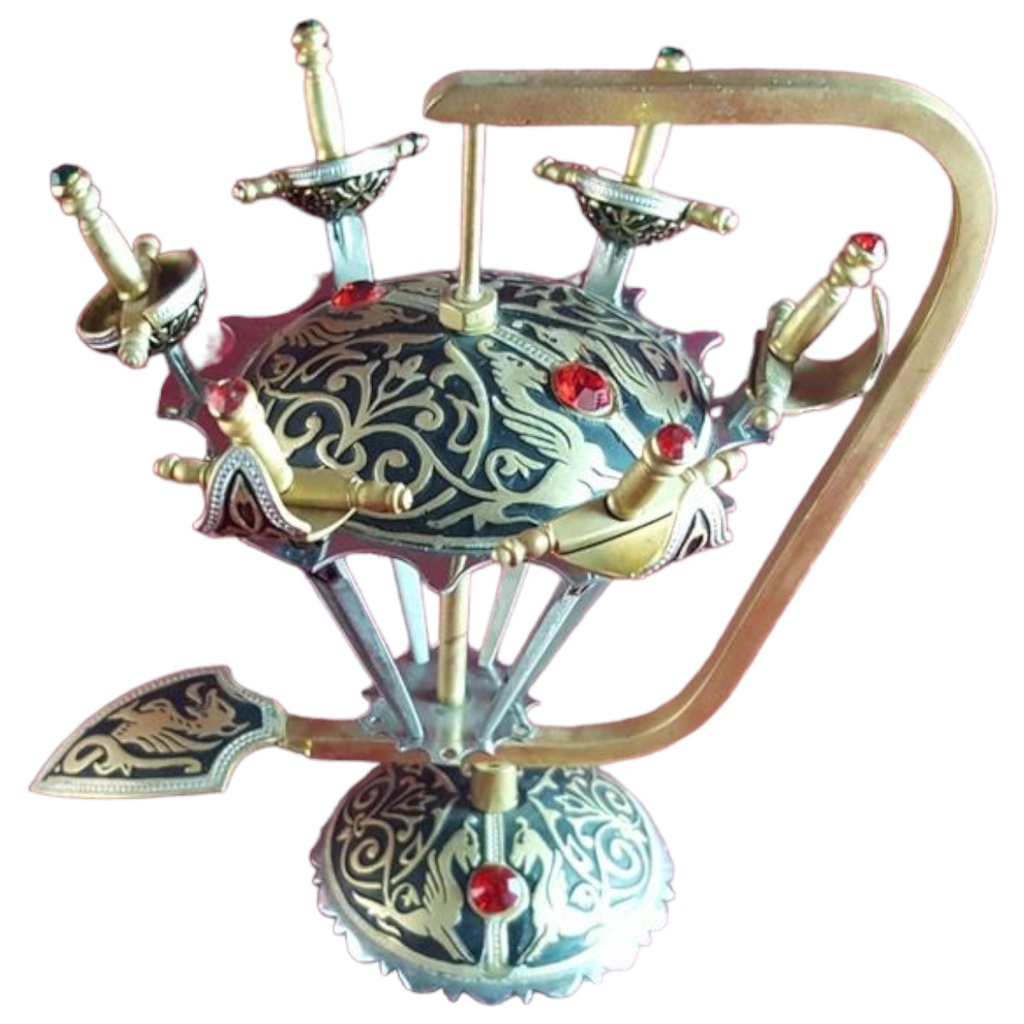 [45814331] Bowlespiese Cocktailspiese Käse Oliven Degen Schwert 6 Stück H 11,3 cm