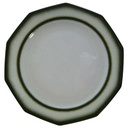 Brotteller 16,8 cm Winterling Kirchenlamitz Bergamo Grüner Rand gebraucht - sehr gut