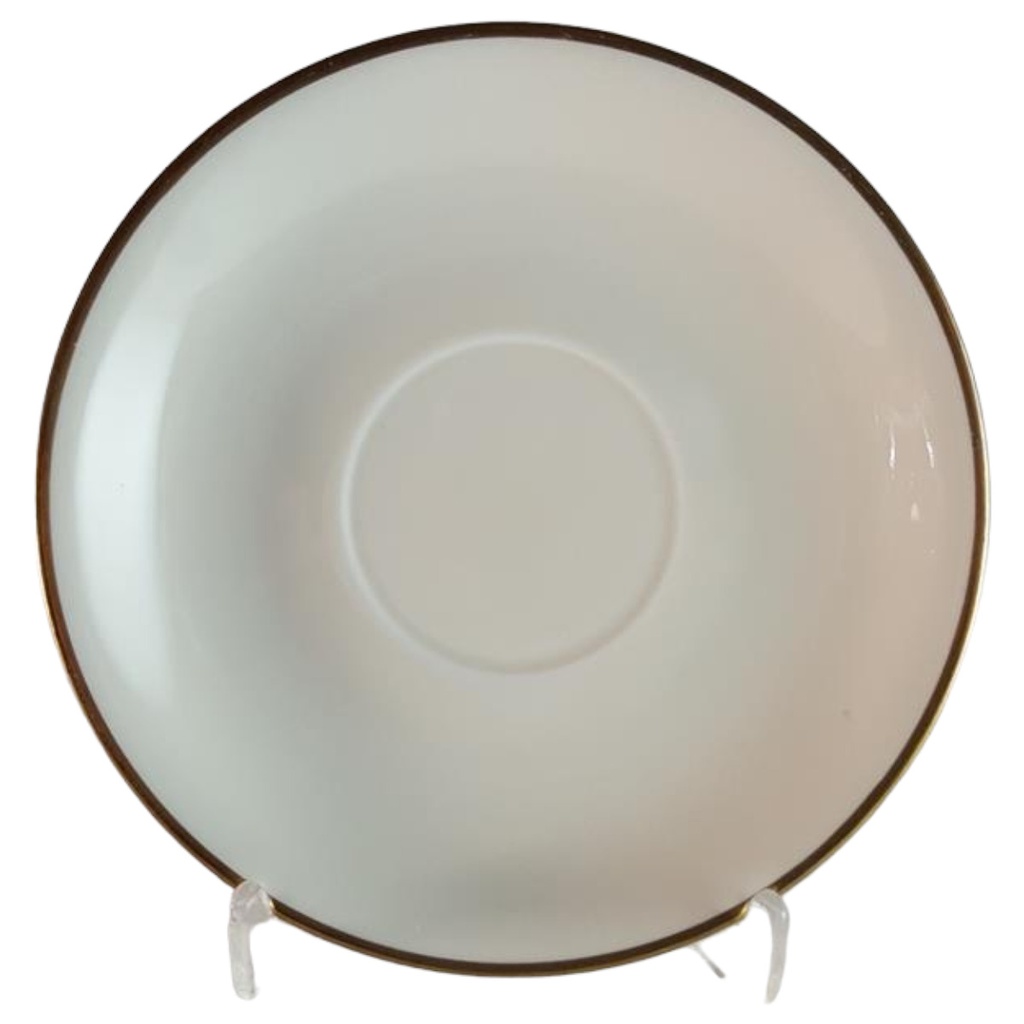 [45814458] Untertasse für Tee Goldrand 14 cm Geidlitz Friederike elfenbein Beige gebraucht - sehr gut
