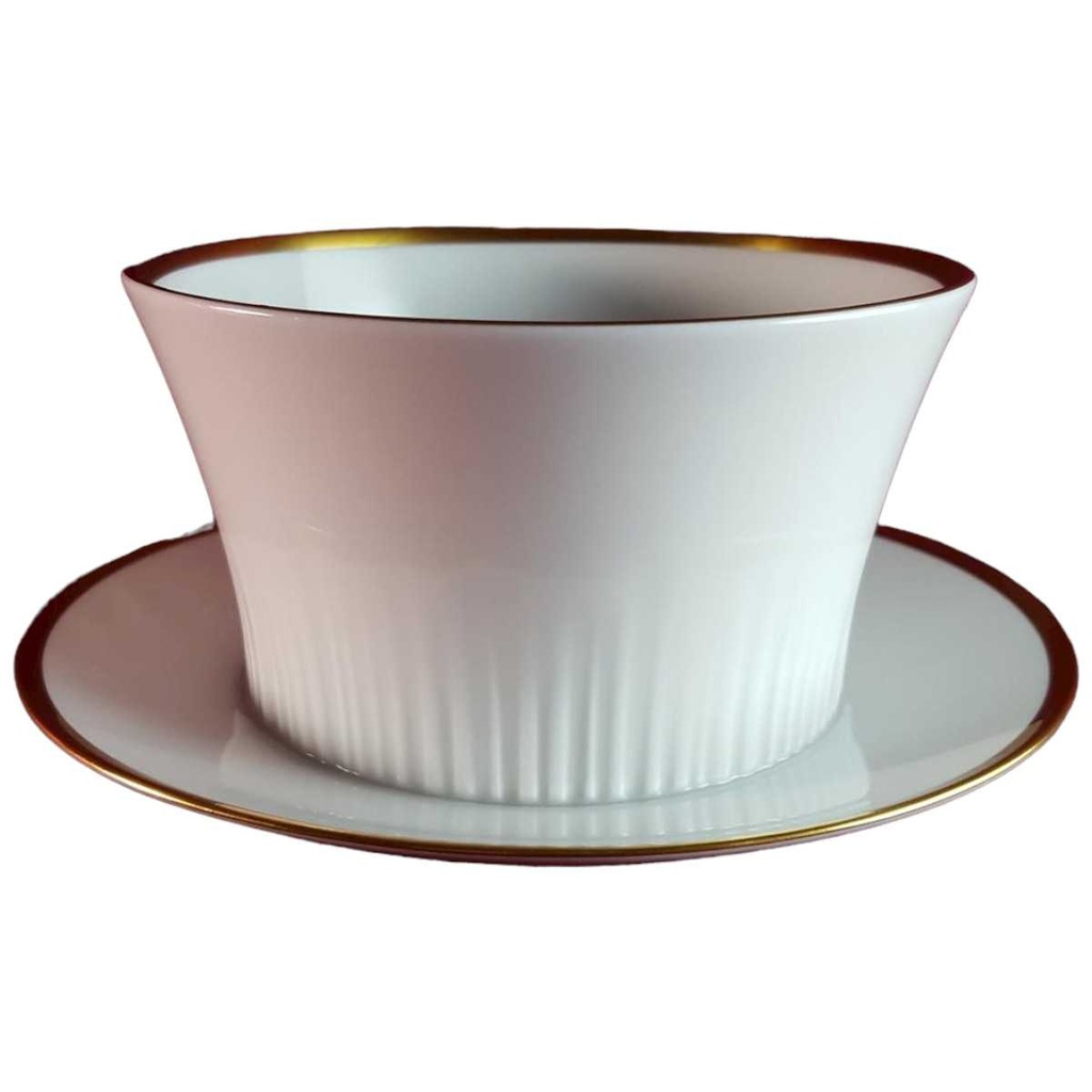 [45814476] Sauciere Goldrand 1tlg Thomas Porzellan Form 3001 Scharrer Entwurf gebraucht - sehr gut