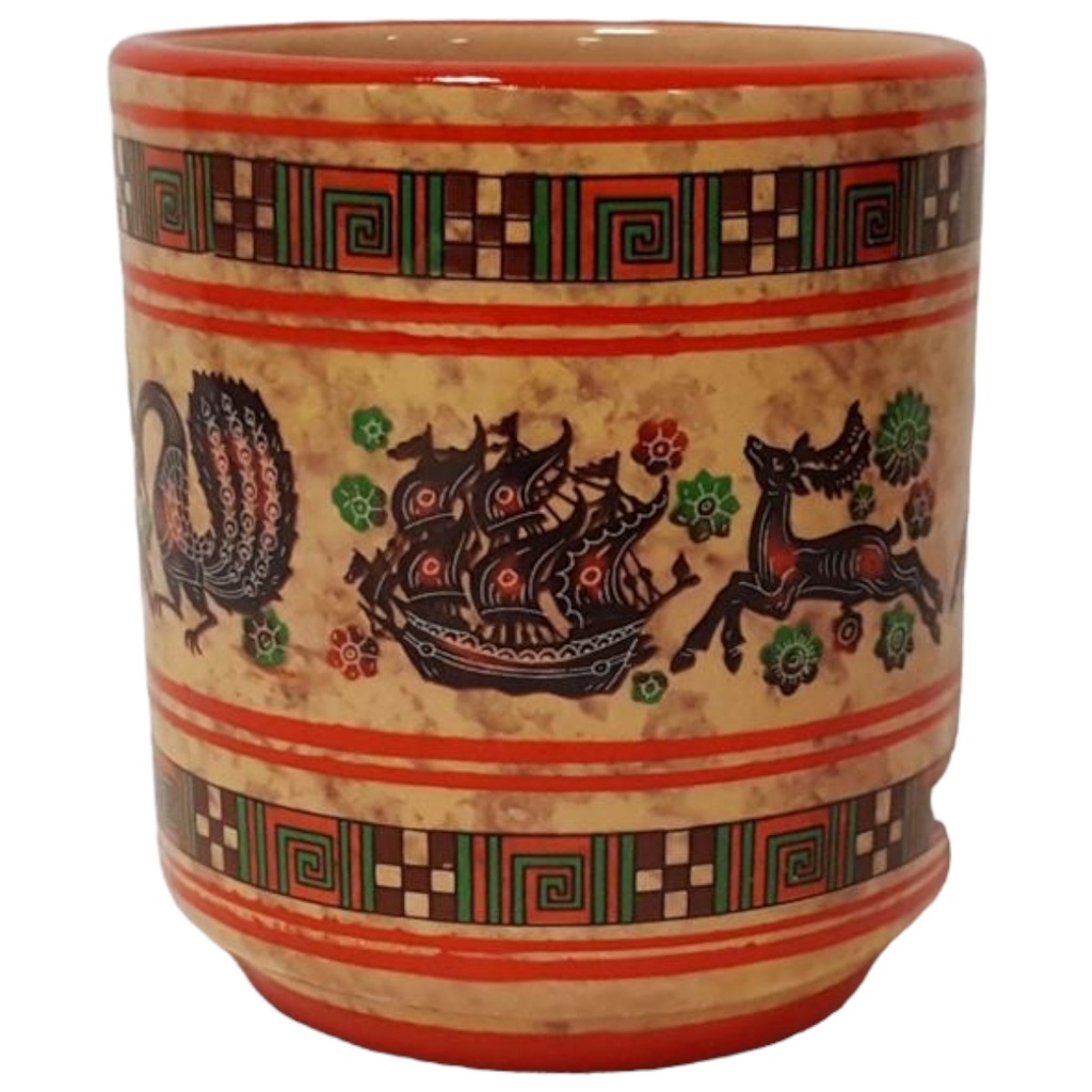 [45814485] Neofitou Keramik Becher H 8,8 cm Griechenland