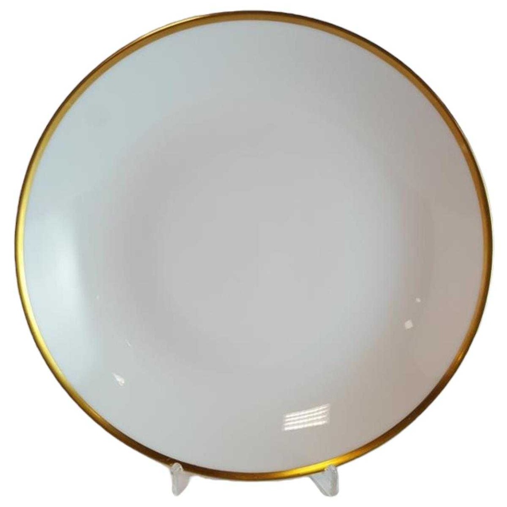 Suppenteller Goldrand 22,3 cm Thomas Porzellan Form 3001 Scharrer Entwurf gebraucht - sehr gut