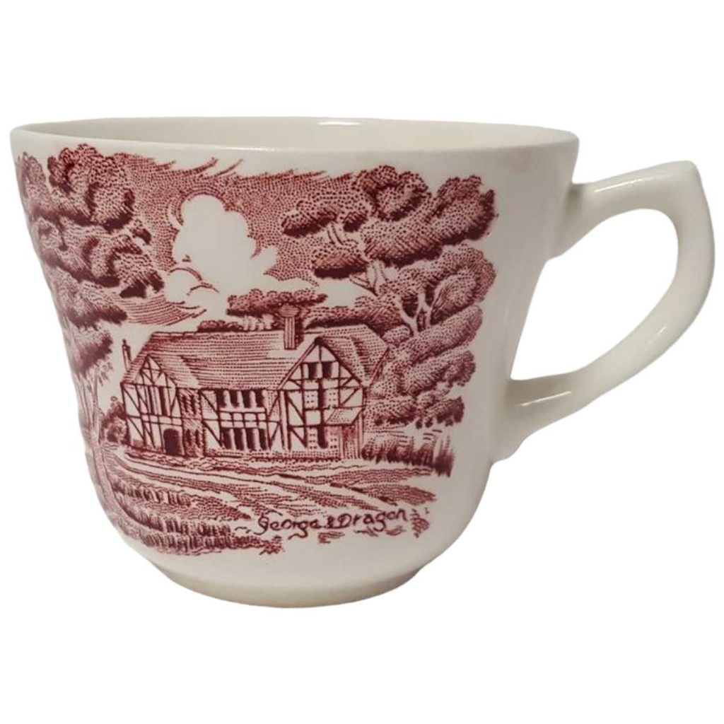 [45814515] Kaffeetasse Tasse Grindley English Country Inns Rot gebraucht - sehr gut