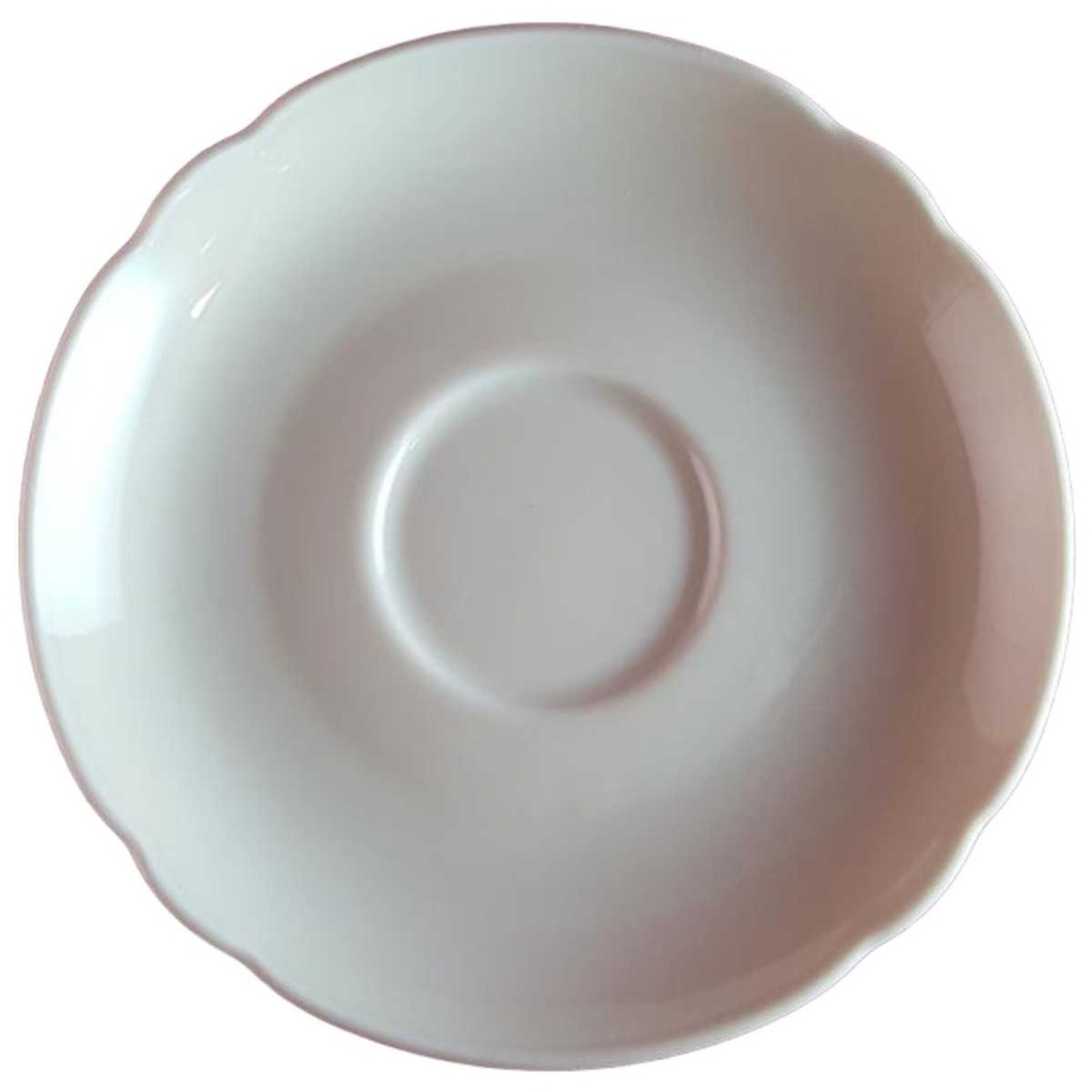 [45814528] Untertasse 14,7 cm Seltmann Weiden Marie Luise Uni Weiß gebraucht - neuwertig