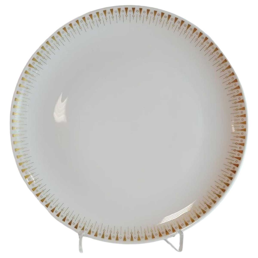 Kuchenteller Dessertteller Frühstücksteller Golddekor 18,9 cm Eschenbach Weiß gebraucht - gut