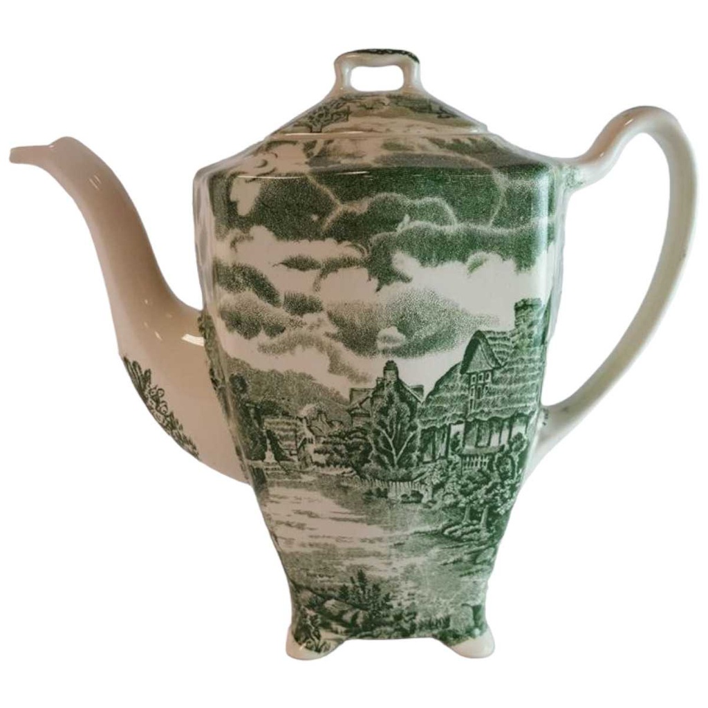 [45814646] Kaffeekanne 1,1 L Johnson Bros Olde English Countryside Grün gebraucht - gut