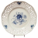 Durchbruchteller Durchbrucharbeit 26,3 cm Schumann Blumen gebraucht - gut