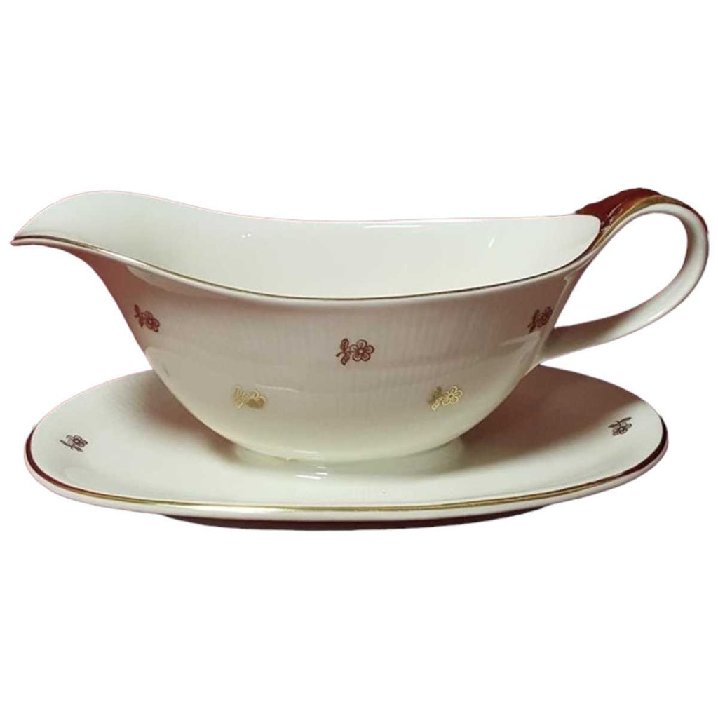 [45814689] Sauciere Goldrand Schumann Arzberg Carl Blumen Beige gebraucht - sehr gut