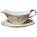 Sauciere Goldrand Schumann Arzberg Carl Blumen Beige gebraucht - sehr gut