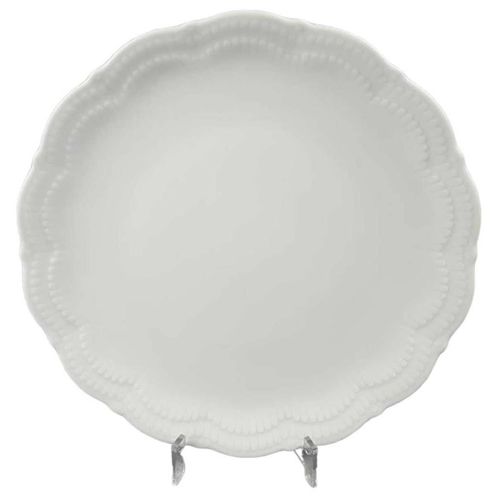 [45814694] Speiseteller Essteller 24,6 cm Schirnding Bavaria Opera Weiß gebraucht - gut