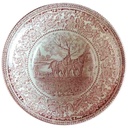 Dessertschale 16,4 cm English Ironstone Tableware (EIT) EIT England Four Seasons Spring On The Home Farm Rot gebraucht - akzeptabel