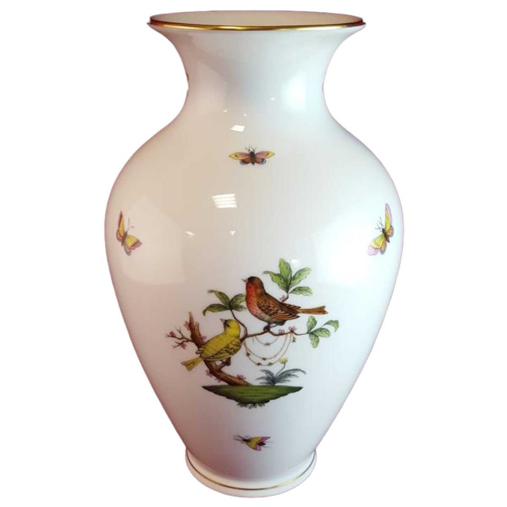 [45814718] Blumenvase 23 cm Herend Ungarn Rothschild gebraucht - sehr gut