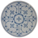 Kuchenteller 19,8 cm Winterling Schwarzenbach Indisch Blau Strohblume gebraucht - gut