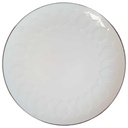 Tortenplatte Kuchenplatte Rosenthal Lotus Secunda platin Weiß gebraucht - gut