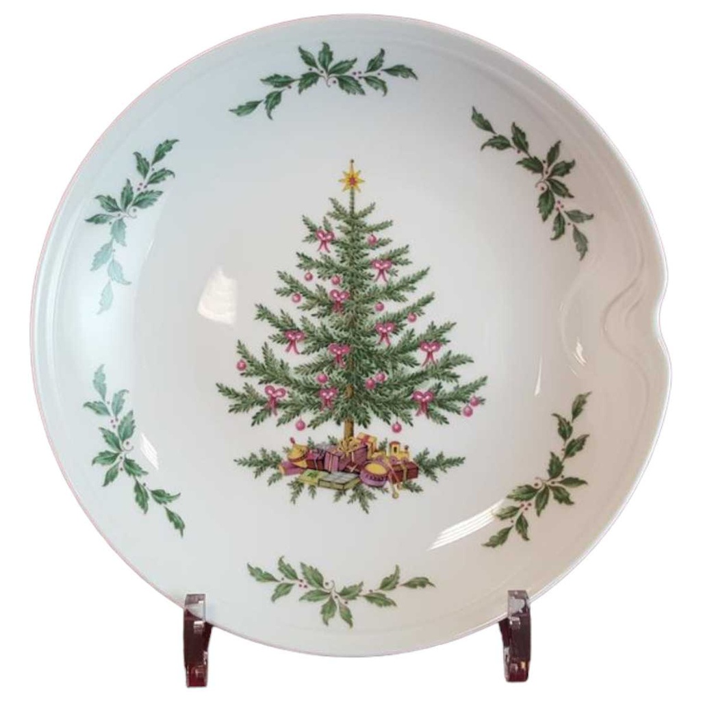 Gebäckschale 21 cm AK Kaiser Porzellan Domino Epoca 683 Weihnachten gebraucht - sehr gut