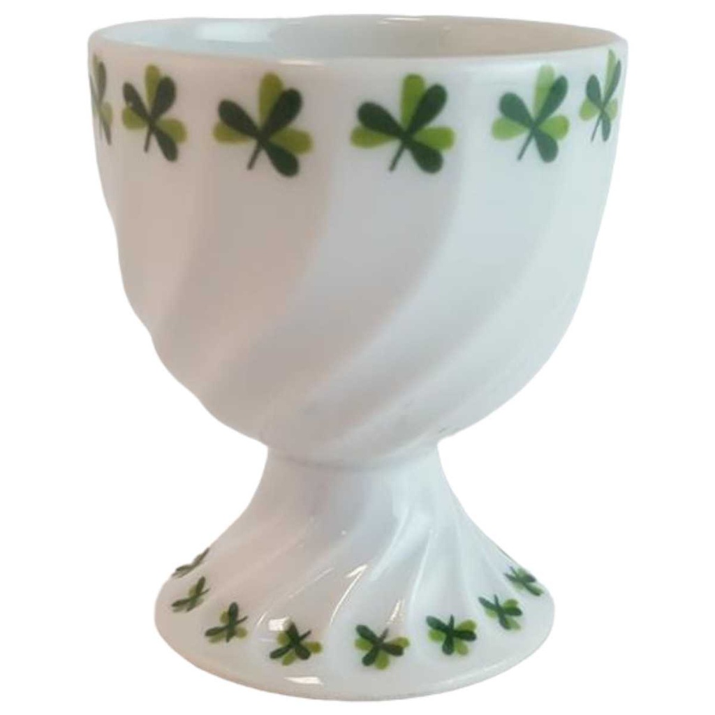 [45814756] Eierbecher Haviland Limoges Torse Trefle Vert Kleeblatt gebraucht - sehr gut