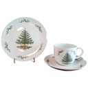 Kaffeegedeck 3tlg AK Kaiser Porzellan Domino Epoca 683 Weihnachten gebraucht - gut