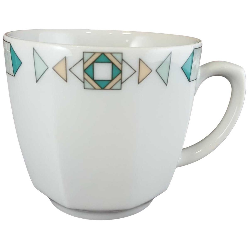 [4581477] Kaffeetasse Tasse Seltmann Weiden Octa Abstrakt grün gebraucht - sehr gut