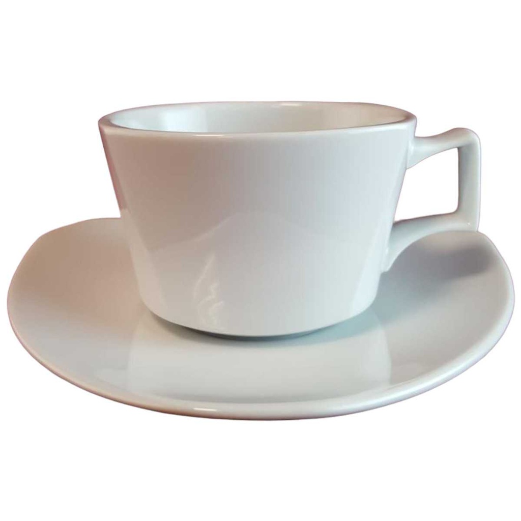 [45814774] Kaffeetasse mit Untertasse Tasse Rosenthal Flash Weiß gebraucht - sehr gut