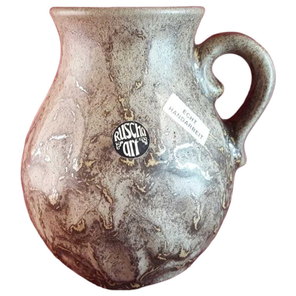 [45814804] Vase Henkelvase Dekorative 15,8 cm Ruscha Art Grau gebraucht - sehr gut
